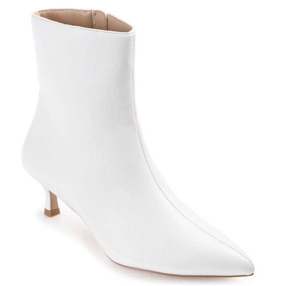 Journee Collection Women's Arely Kitten Heel Pointed Toe Dress Booties - NEW - Picture 1 of 9